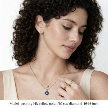 Star of David Necklace with Natural Diamonds