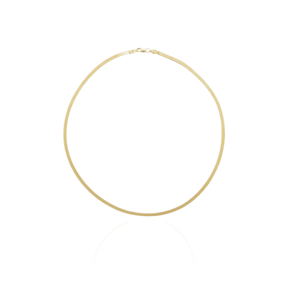 Flexible Herringbone Gold Chain