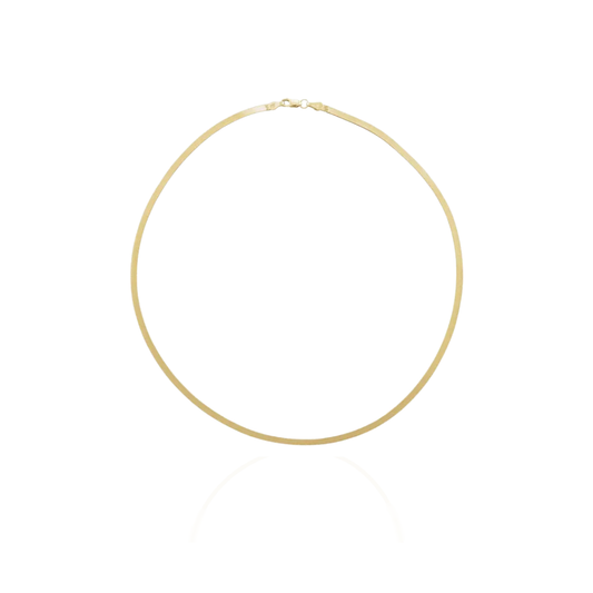 Flexible Herringbone Gold Chain