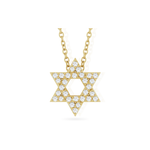 Star of David Necklace with Natural Diamonds Image