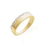 Solid Gold Ring with Natural Diamonds Image