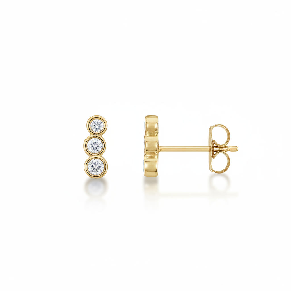 Petite Natural Diamond Ear Climbers