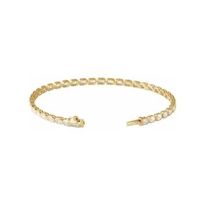 14K Solid Gold 6.25 CTW Lab-Grown Diamond Line 7" Bracelet