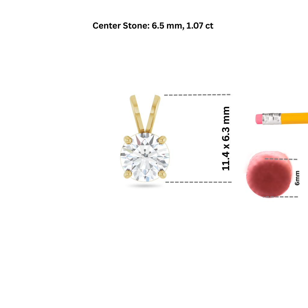 Prong-Set Round Lab-Grown Diamond Solitaire