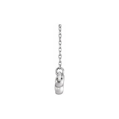 14K Gold 0.5 CTW Natural Diamond Bezel Bar Necklace