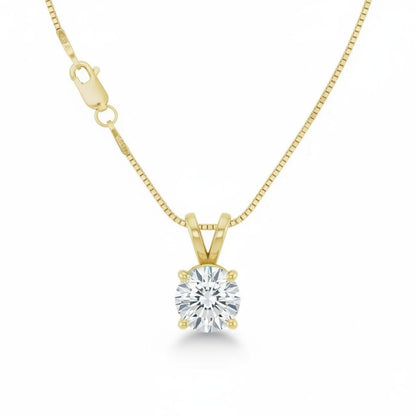 Prong-Set Round Lab-Grown Diamond Solitaire