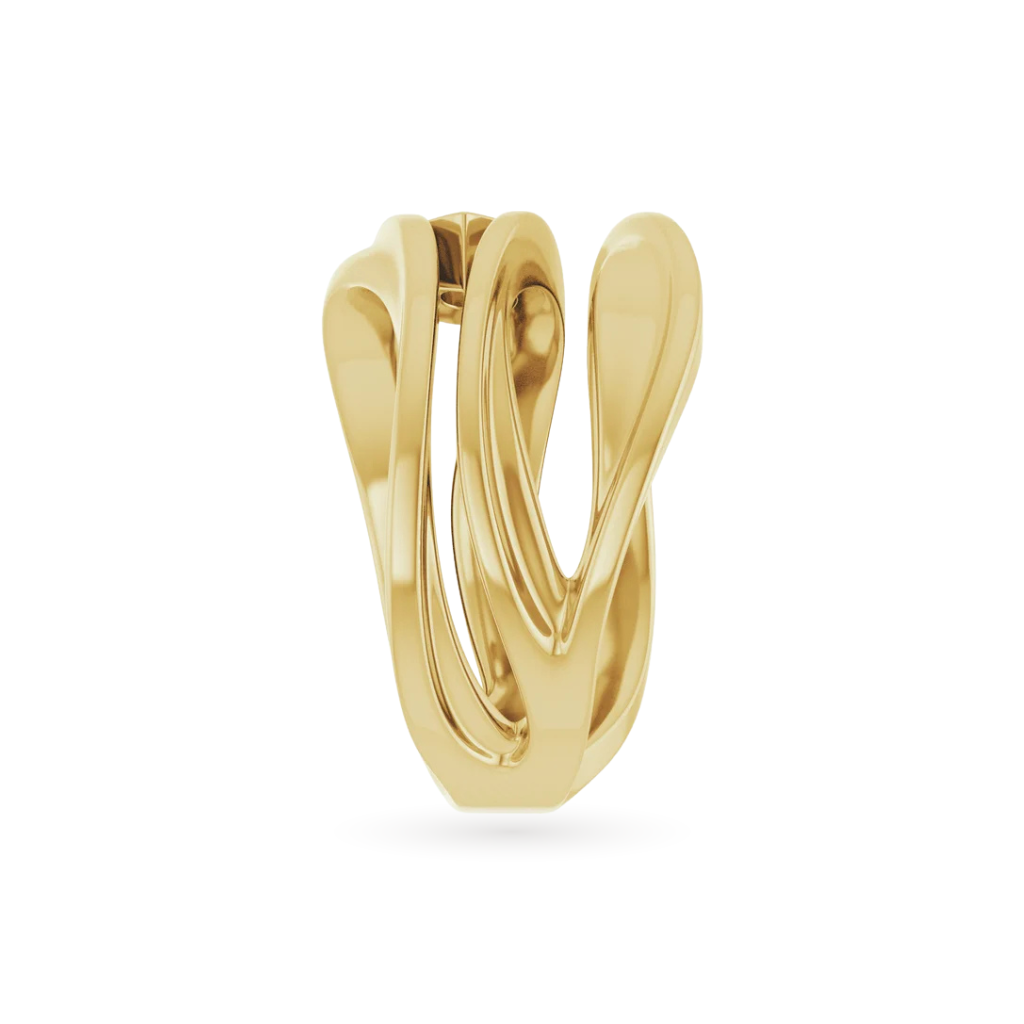 Natural Citrine Pear Ring in Solid Gold