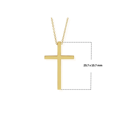 Classic Cross Pendant with Cable Chain