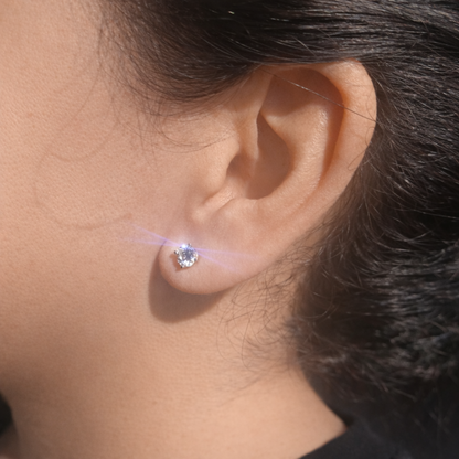 Round Lab-Grown Diamond Stud Earrings
