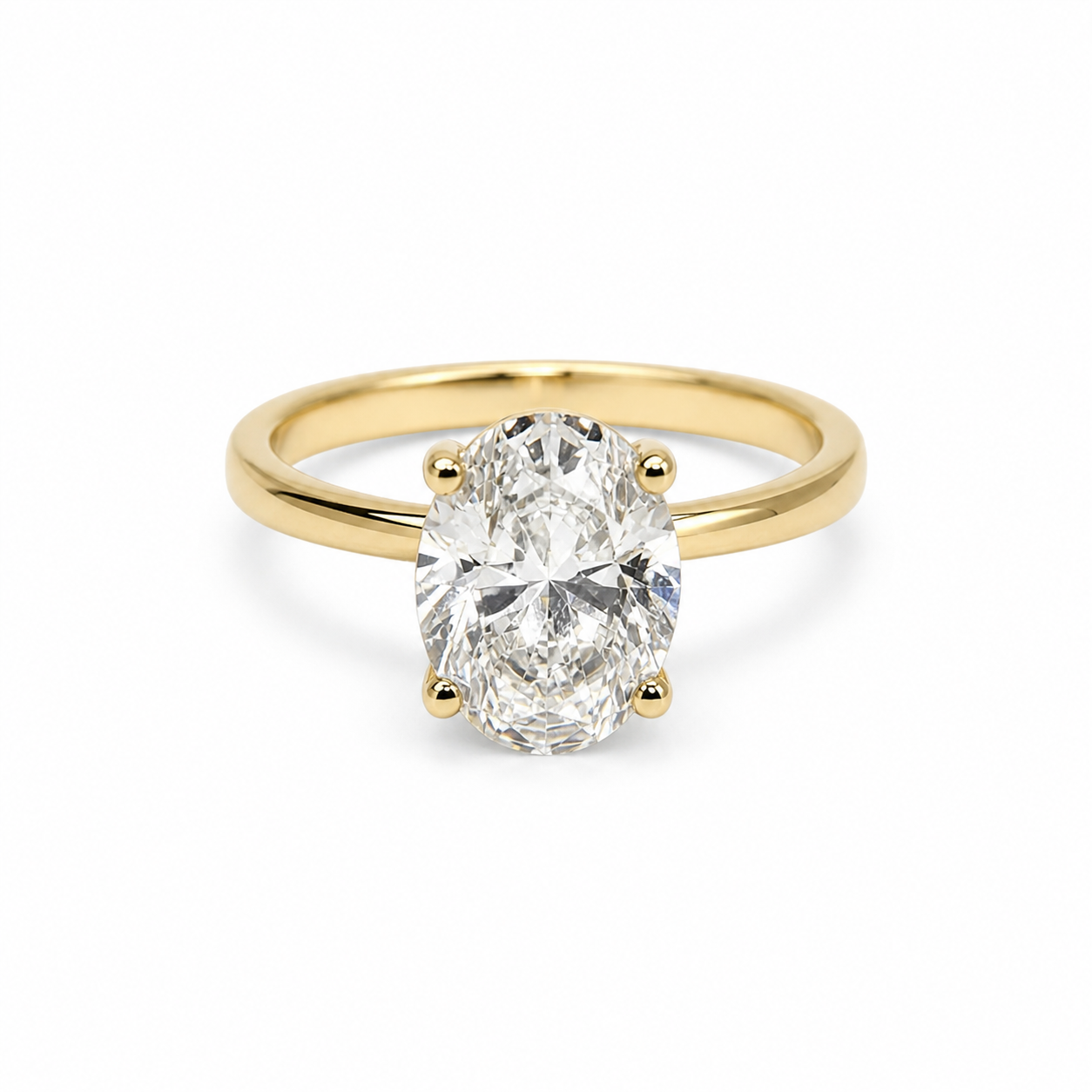 Oval Solitaire Engagement Ring