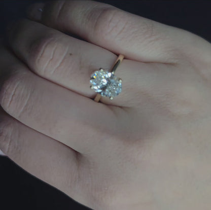 Oval Solitaire Engagement Ring